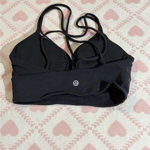 lululemon athletica Black Strappy Low-Impact Sports Bra